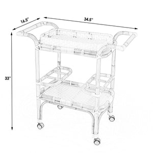 Butler Specialty Company Selena Bar Cart- Black