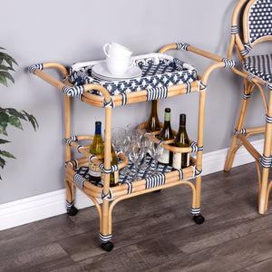 Butler Specialty Company Selena Bar Cart- Blue