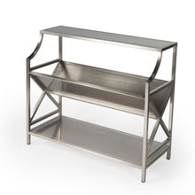 Load image into Gallery viewer, Butler Specialty Company Keats Nickel Plated Finish Bookcase