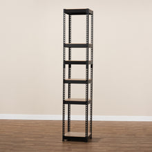 Load image into Gallery viewer, Modern And Contemporary Black Metal 5-Shelf Closet Organizer