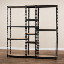 Load image into Gallery viewer, Modern And Contemporary Black Metal 10-Shelf Closet Storage Organizer