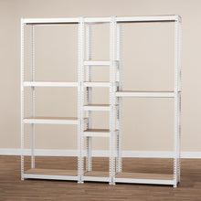 Load image into Gallery viewer, Modern And Contemporary White Metal 10-Shelf Closet Organizer