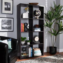 Load image into Gallery viewer, Baxton Studio Janne Modern and Contemporary Dark Brown 8-Cube Multipurpose Storage Shelf