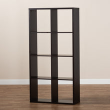 Load image into Gallery viewer, Baxton Studio Janne Modern and Contemporary Dark Brown 8-Cube Multipurpose Storage Shelf