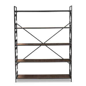 Baxton Studio Mirna 5-Shelf Quatrefoil Accent