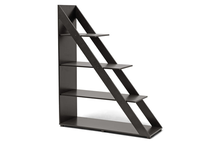 Psinta Dark Brown Modern Shelving Unit