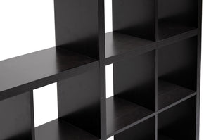 Sunna Dark Brown Modern Cube Shelving Unit