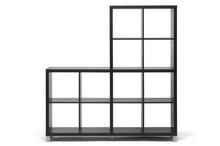 Load image into Gallery viewer, Sunna Dark Brown Modern Cube Shelving Unit